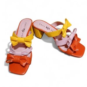 Katy Perry Women's Size 6 Multicolor Bow Sandals